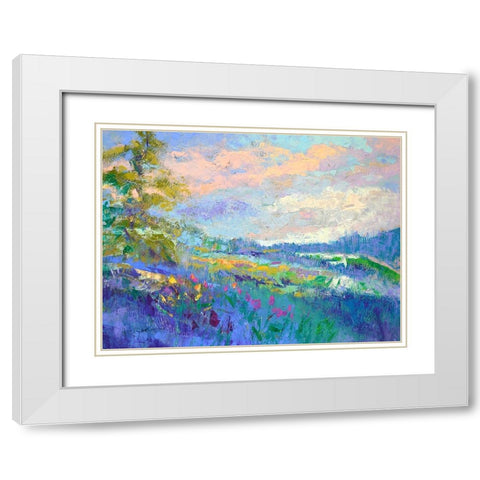 On a Happy Day White Modern Wood Framed Art Print with Double Matting by Fagan, Dorothy