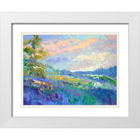 On a Happy Day White Modern Wood Framed Art Print with Double Matting by Fagan, Dorothy