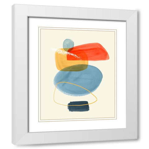Bright Color Bundle I White Modern Wood Framed Art Print with Double Matting by Barnes, Victoria