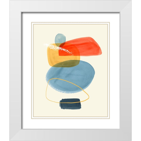 Bright Color Bundle I White Modern Wood Framed Art Print with Double Matting by Barnes, Victoria