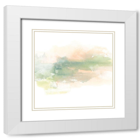 Patina Coastline I White Modern Wood Framed Art Print with Double Matting by Vess, June Erica