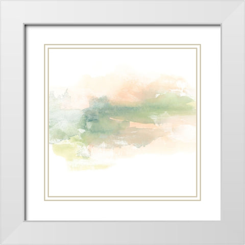 Patina Coastline I White Modern Wood Framed Art Print with Double Matting by Vess, June Erica