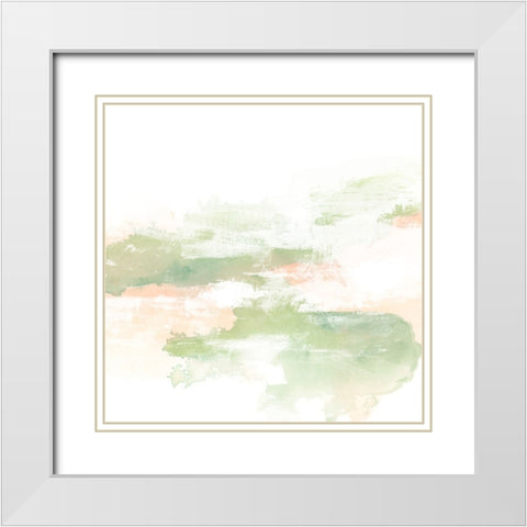 Patina Coastline II White Modern Wood Framed Art Print with Double Matting by Vess, June Erica
