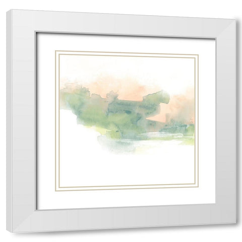 Patina Coastline VII White Modern Wood Framed Art Print with Double Matting by Vess, June Erica