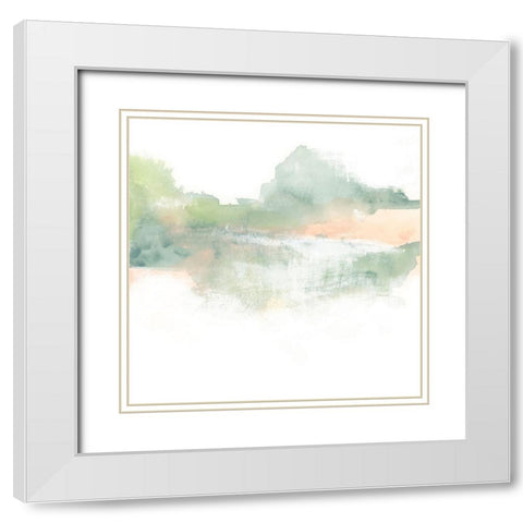 Patina Coastline IX White Modern Wood Framed Art Print with Double Matting by Vess, June Erica
