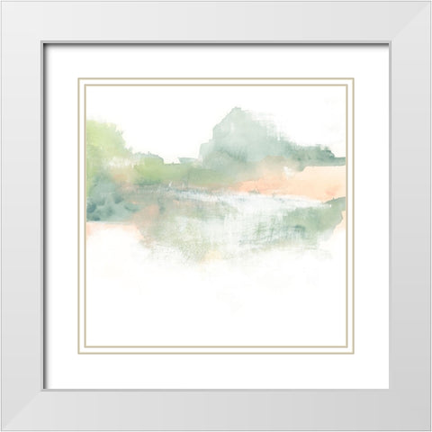Patina Coastline IX White Modern Wood Framed Art Print with Double Matting by Vess, June Erica