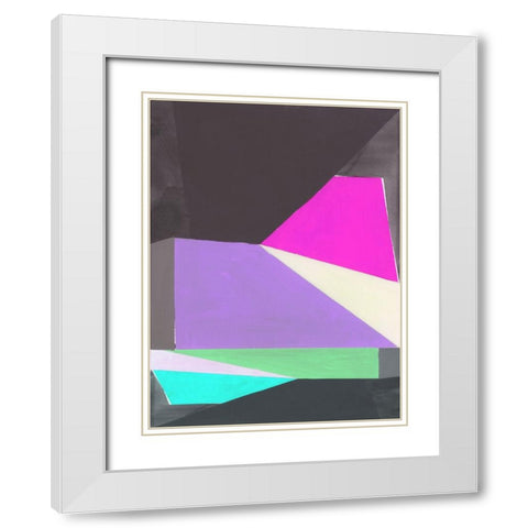 Chop III White Modern Wood Framed Art Print with Double Matting by Cartissi