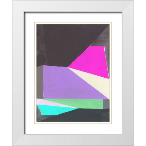 Chop III White Modern Wood Framed Art Print with Double Matting by Cartissi