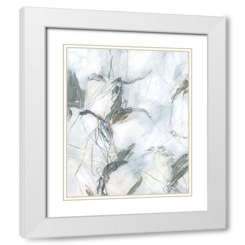 Indirect Object I White Modern Wood Framed Art Print with Double Matting by Vess, June Erica