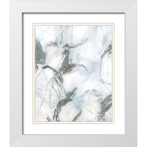 Indirect Object I White Modern Wood Framed Art Print with Double Matting by Vess, June Erica