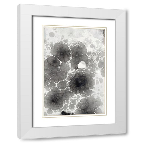 Marbling I White Modern Wood Framed Art Print with Double Matting by Ferrell, Erin McGee