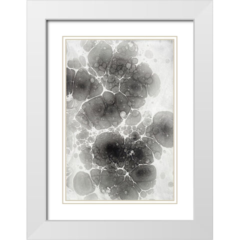 Marbling II White Modern Wood Framed Art Print with Double Matting by Ferrell, Erin McGee