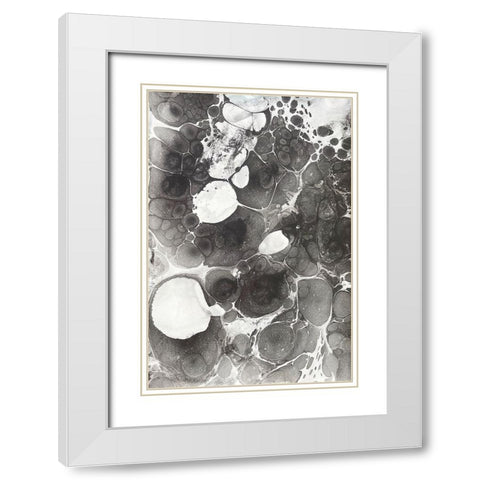 Marbling IV White Modern Wood Framed Art Print with Double Matting by Ferrell, Erin McGee