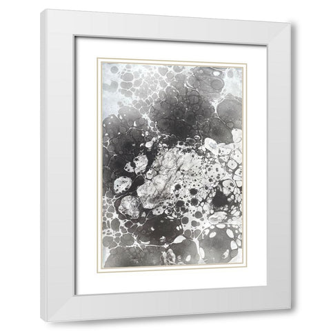 Marbling VI White Modern Wood Framed Art Print with Double Matting by Ferrell, Erin McGee