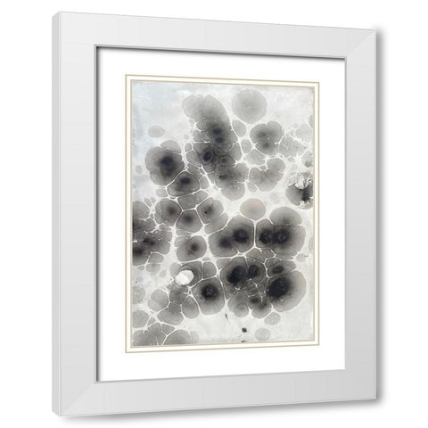 Marbling VIII White Modern Wood Framed Art Print with Double Matting by Ferrell, Erin McGee