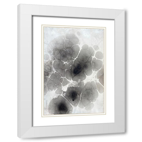 Marbling XI White Modern Wood Framed Art Print with Double Matting by Ferrell, Erin McGee