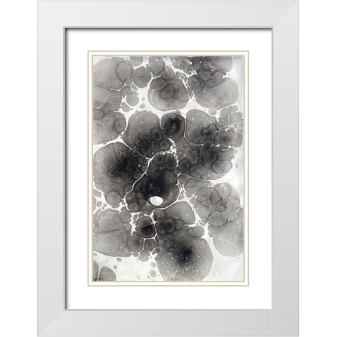 Marbling XIV White Modern Wood Framed Art Print with Double Matting by Ferrell, Erin McGee