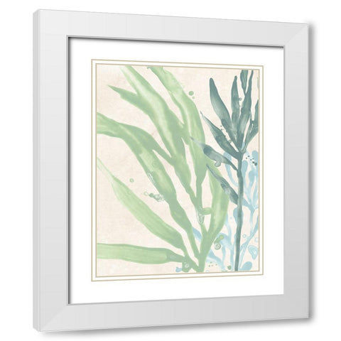 Swaying Seagrass IV White Modern Wood Framed Art Print with Double Matting by Vess, June Erica