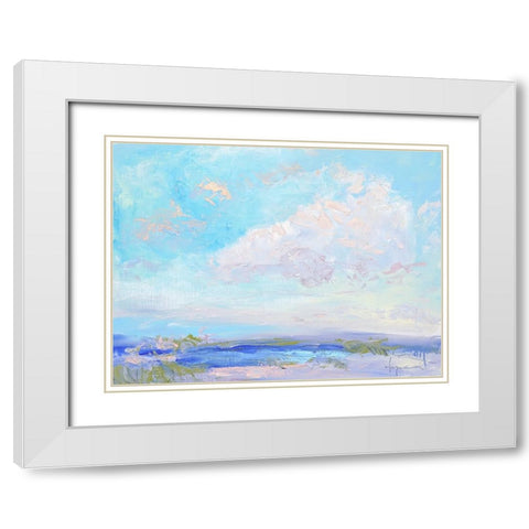 A Perfectly Lovely Day White Modern Wood Framed Art Print with Double Matting by Fagan, Dorothy