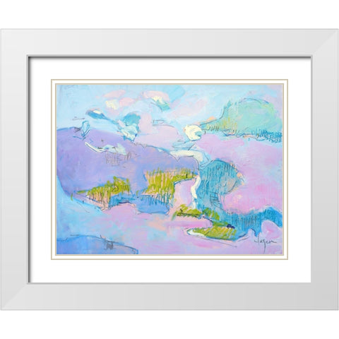 Come to My Window White Modern Wood Framed Art Print with Double Matting by Fagan, Dorothy