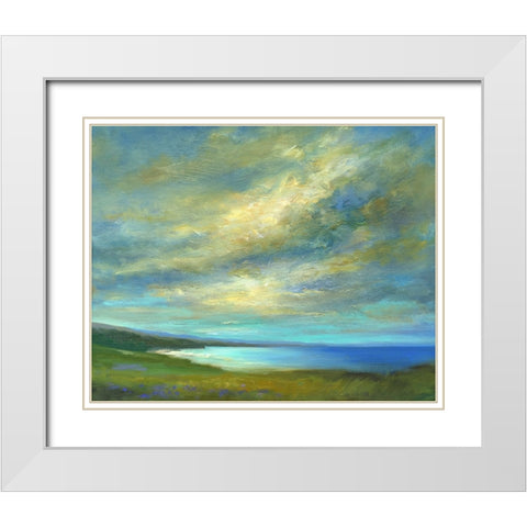 Coastal Views I White Modern Wood Framed Art Print with Double Matting by Finch, Sheila