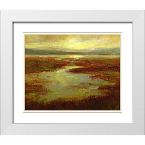 Coastal Views V White Modern Wood Framed Art Print with Double Matting by Finch, Sheila