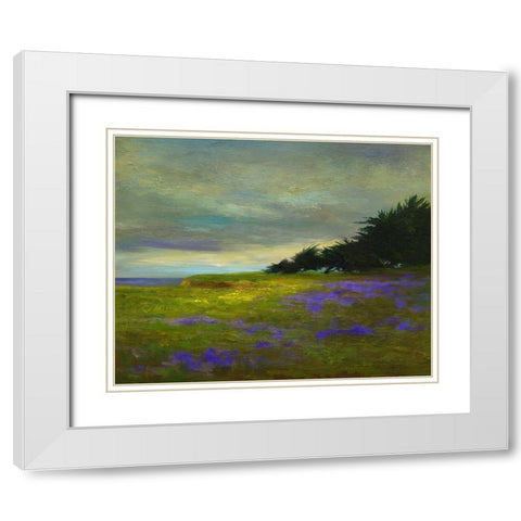 Coastal Views VI White Modern Wood Framed Art Print with Double Matting by Finch, Sheila