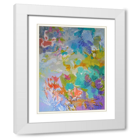 Let Me Bloom I Am White Modern Wood Framed Art Print with Double Matting by Fagan, Dorothy