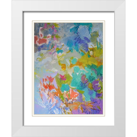 Let Me Bloom I Am White Modern Wood Framed Art Print with Double Matting by Fagan, Dorothy