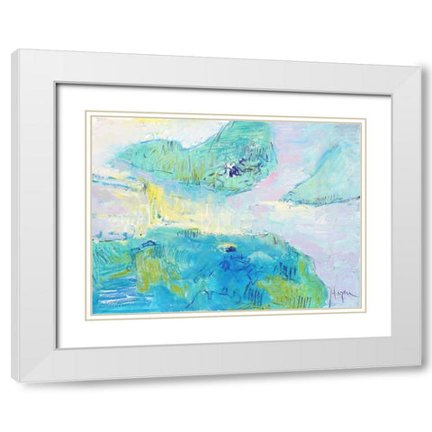 Smooth Sailing in the Heartland White Modern Wood Framed Art Print with Double Matting by Fagan, Dorothy