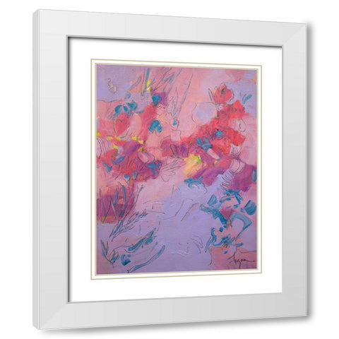 Wish You Well White Modern Wood Framed Art Print with Double Matting by Fagan, Dorothy