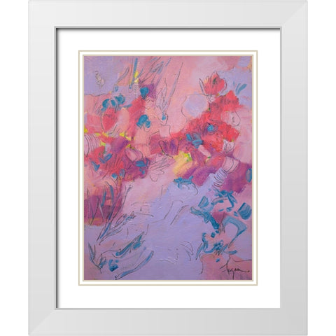 Wish You Well White Modern Wood Framed Art Print with Double Matting by Fagan, Dorothy