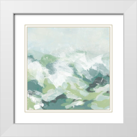 Vista Nublado I White Modern Wood Framed Art Print with Double Matting by Vess, June Erica