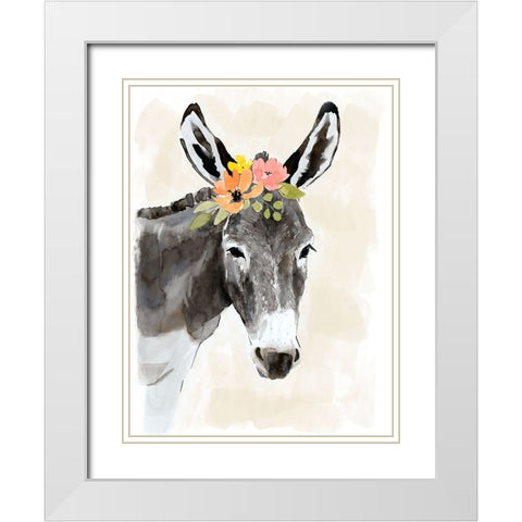 Pasture Pals II White Modern Wood Framed Art Print with Double Matting by Barnes, Victoria