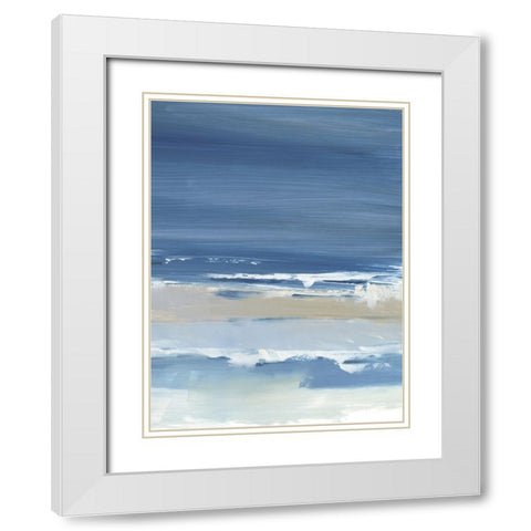 Coastal Colors II White Modern Wood Framed Art Print with Double Matting by Harper, Ethan