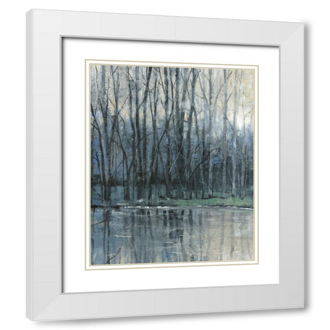 Morning Drizzle I White Modern Wood Framed Art Print with Double Matting by OToole, Tim