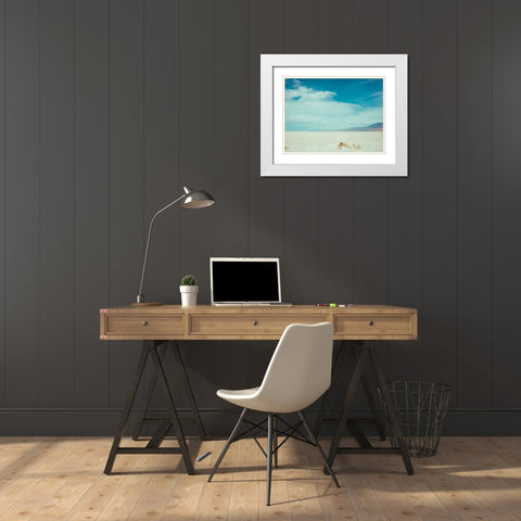 Salt Flat Walk I White Modern Wood Framed Art Print with Double Matting by Quintero, Sonja