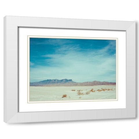 Salt Flat Walk II White Modern Wood Framed Art Print with Double Matting by Quintero, Sonja