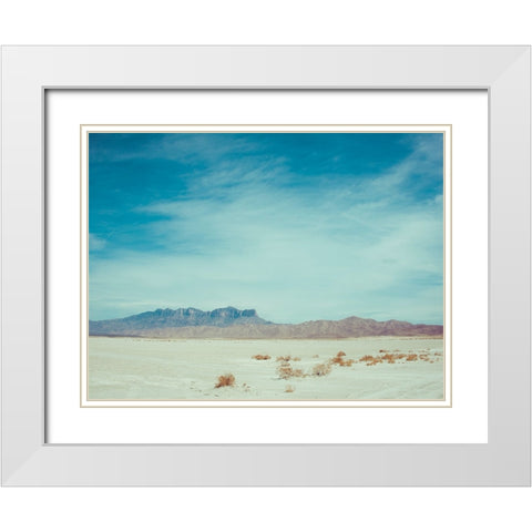Salt Flat Walk II White Modern Wood Framed Art Print with Double Matting by Quintero, Sonja
