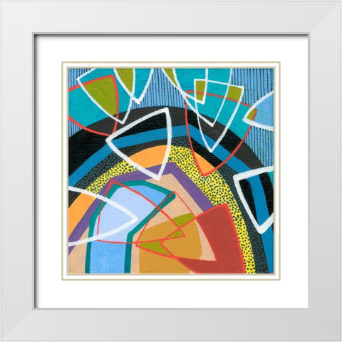 Force Field I White Modern Wood Framed Art Print with Double Matting by Galapon, Nikki
