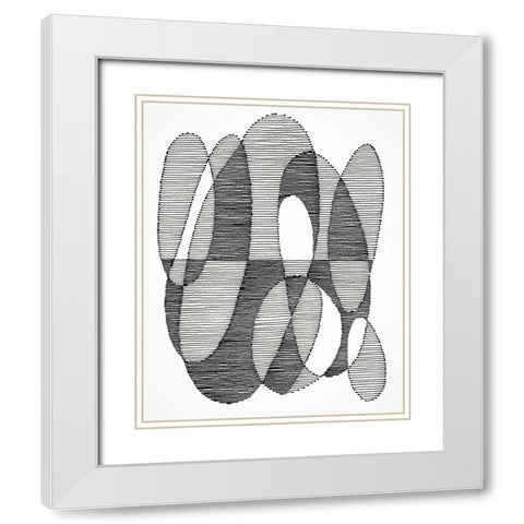 Opposite Day I White Modern Wood Framed Art Print with Double Matting by Galapon, Nikki