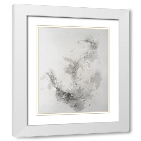 Frozen Vapor I White Modern Wood Framed Art Print with Double Matting by Willett, Michael