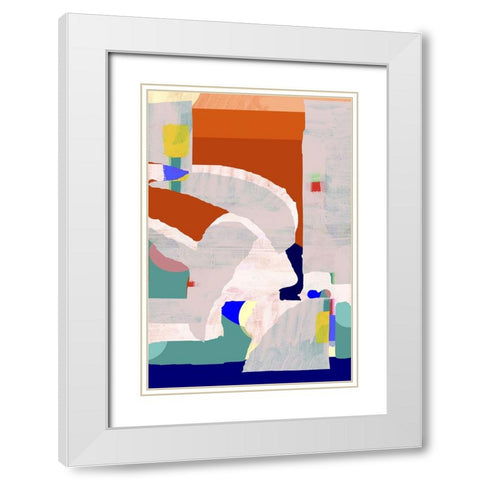 Lucca in Color I White Modern Wood Framed Art Print with Double Matting by Cartissi