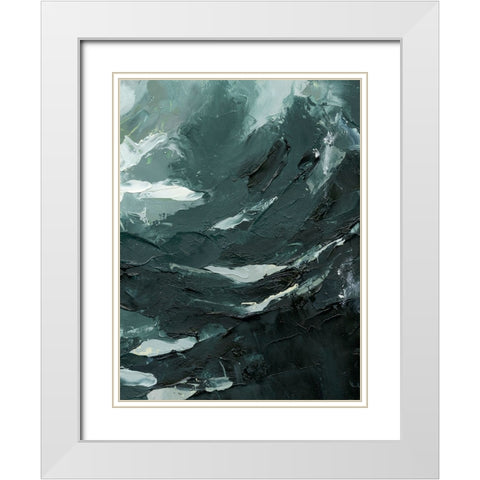 Lost in the Sea II White Modern Wood Framed Art Print with Double Matting by Caroline, Emma