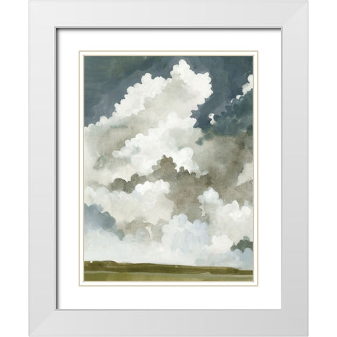 Vast Neutral Sky I White Modern Wood Framed Art Print with Double Matting by Caroline, Emma