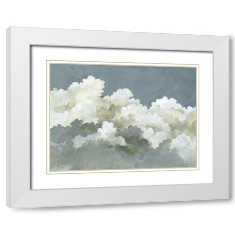 Big Clouds III White Modern Wood Framed Art Print with Double Matting by Caroline, Emma