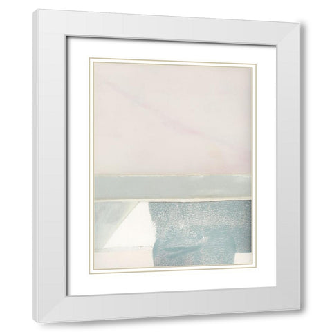 Couturier I White Modern Wood Framed Art Print with Double Matting by Cartissi