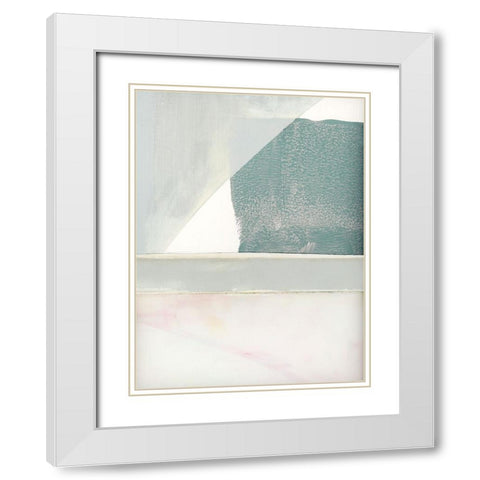 Couturier II White Modern Wood Framed Art Print with Double Matting by Cartissi