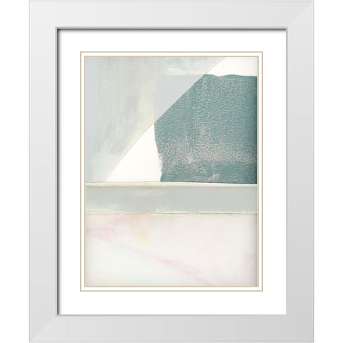 Couturier II White Modern Wood Framed Art Print with Double Matting by Cartissi