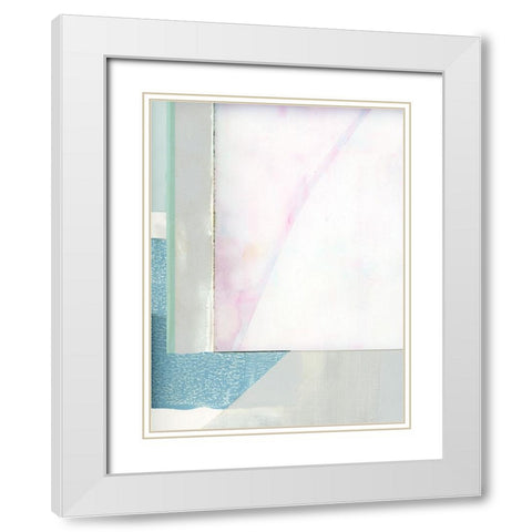Couturier III White Modern Wood Framed Art Print with Double Matting by Cartissi